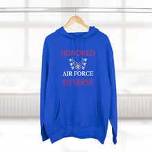 Load image into Gallery viewer, Honored to Serve - Air Force - Unisex Premium Pullover Hoodie