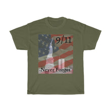 Load image into Gallery viewer, 9/11 Never Forget - Unisex Heavy Cotton Tee