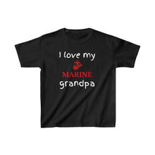 Load image into Gallery viewer, I Love My Marine Grandpa - Kids Tee