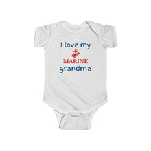 Load image into Gallery viewer, I Love My Marine Grandma - Infant Bodysuit Onesie
