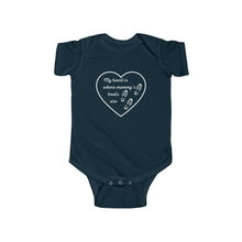 Load image into Gallery viewer, My heart is where mommy’s boots are - Onesie