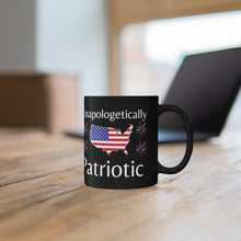 Load image into Gallery viewer, Unapologetically Patriotic - Black mug 11oz