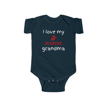 Load image into Gallery viewer, I Love My Marine Grandma - Infant Bodysuit Onesie