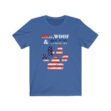 Load image into Gallery viewer, Red Woof and Blue - Unisex T-Shirt