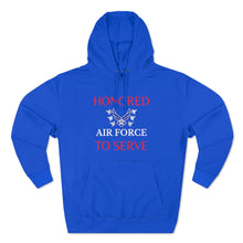 Load image into Gallery viewer, Honored to Serve - Air Force - Unisex Premium Pullover Hoodie