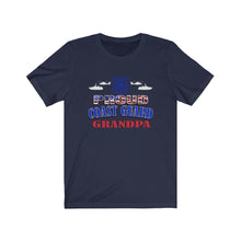 Load image into Gallery viewer, Proud Coast Guard Grandpa - Unisex Jersey Short Sleeve Tee