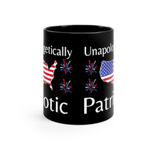 Load image into Gallery viewer, Unapologetically Patriotic - Black mug 11oz
