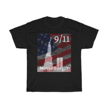 Load image into Gallery viewer, 9/11 Never Forget - Unisex Heavy Cotton Tee