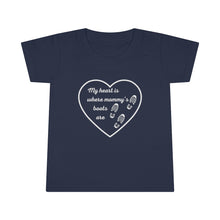 Load image into Gallery viewer, My heart is where mommy’s boots are - Toddler T-shirt