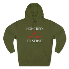 Load image into Gallery viewer, Honored to Serve - Marines - Unisex Premium Pullover Hoodie