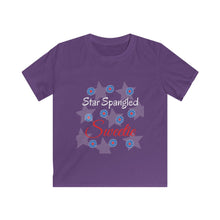 Load image into Gallery viewer, Star Spangled Sweetie - Kids Softstyle Tee