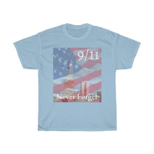 Load image into Gallery viewer, 9/11 Never Forget - Unisex Heavy Cotton Tee