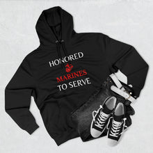 Load image into Gallery viewer, Honored to Serve - Marines - Unisex Premium Pullover Hoodie