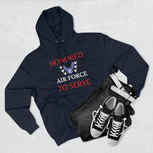 Load image into Gallery viewer, Honored to Serve - Air Force - Unisex Premium Pullover Hoodie