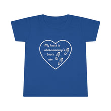 Load image into Gallery viewer, My heart is where mommy’s boots are - Toddler T-shirt