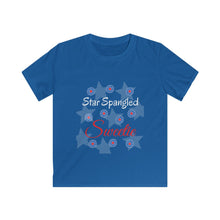Load image into Gallery viewer, Star Spangled Sweetie - Kids Softstyle Tee