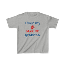 Load image into Gallery viewer, I Love My Marine Grandpa - Kids Tee