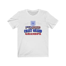 Load image into Gallery viewer, Proud Coast Guard Grandpa - Unisex Jersey Short Sleeve Tee