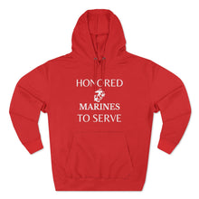 Load image into Gallery viewer, Honored to Serve - Marines - Unisex Premium Pullover Hoodie