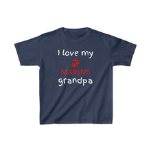 Load image into Gallery viewer, I Love My Marine Grandpa - Kids Tee
