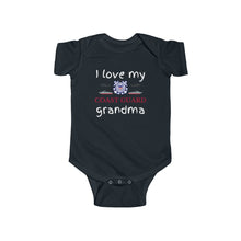 Load image into Gallery viewer, I Love My Coast Guard Grandma - Infant Bodysuit Onesie