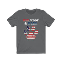 Load image into Gallery viewer, Red Woof and Blue - Unisex T-Shirt