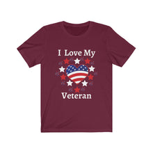Load image into Gallery viewer, I Love My Veteran - Unisex T-Shirt
