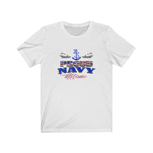 Load image into Gallery viewer, Proud Navy Mom - Unisex Jersey Short Sleeve Tee