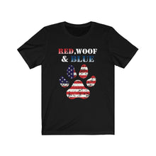 Load image into Gallery viewer, Red Woof and Blue - Unisex T-Shirt