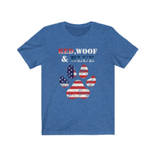 Load image into Gallery viewer, Red Woof and Blue - Unisex T-Shirt