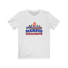 Load image into Gallery viewer, Proud Marine Grandpa - Unisex Jersey Short Sleeve Tee