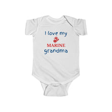 Load image into Gallery viewer, I Love My Marine Grandma - Infant Bodysuit Onesie
