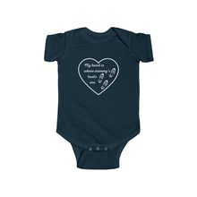 Load image into Gallery viewer, My heart is where mommy’s boots are - Onesie
