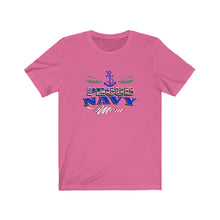 Load image into Gallery viewer, Proud Navy Mom - Unisex Jersey Short Sleeve Tee
