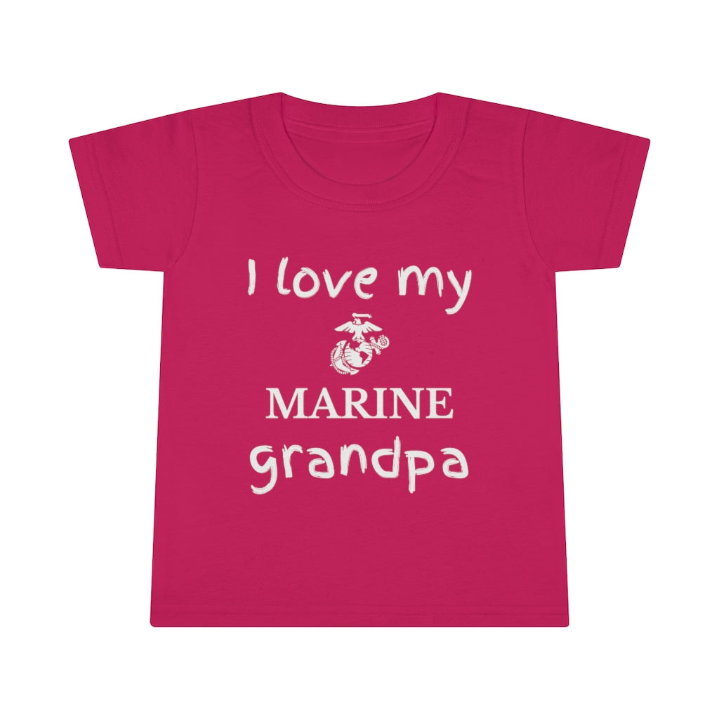 I Love My Marine Grandpa - Toddler T-shirt