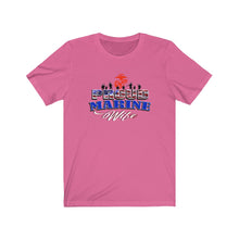 Load image into Gallery viewer, Proud Marine Wife - Unisex T-Shirt (Available in all branches for Wife, Mom, Dad, Grandma &amp; Grandpa)
