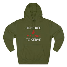 Load image into Gallery viewer, Honored to Serve - Marines - Unisex Premium Pullover Hoodie
