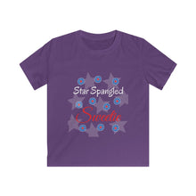 Load image into Gallery viewer, Star Spangled Sweetie - Kids Softstyle Tee
