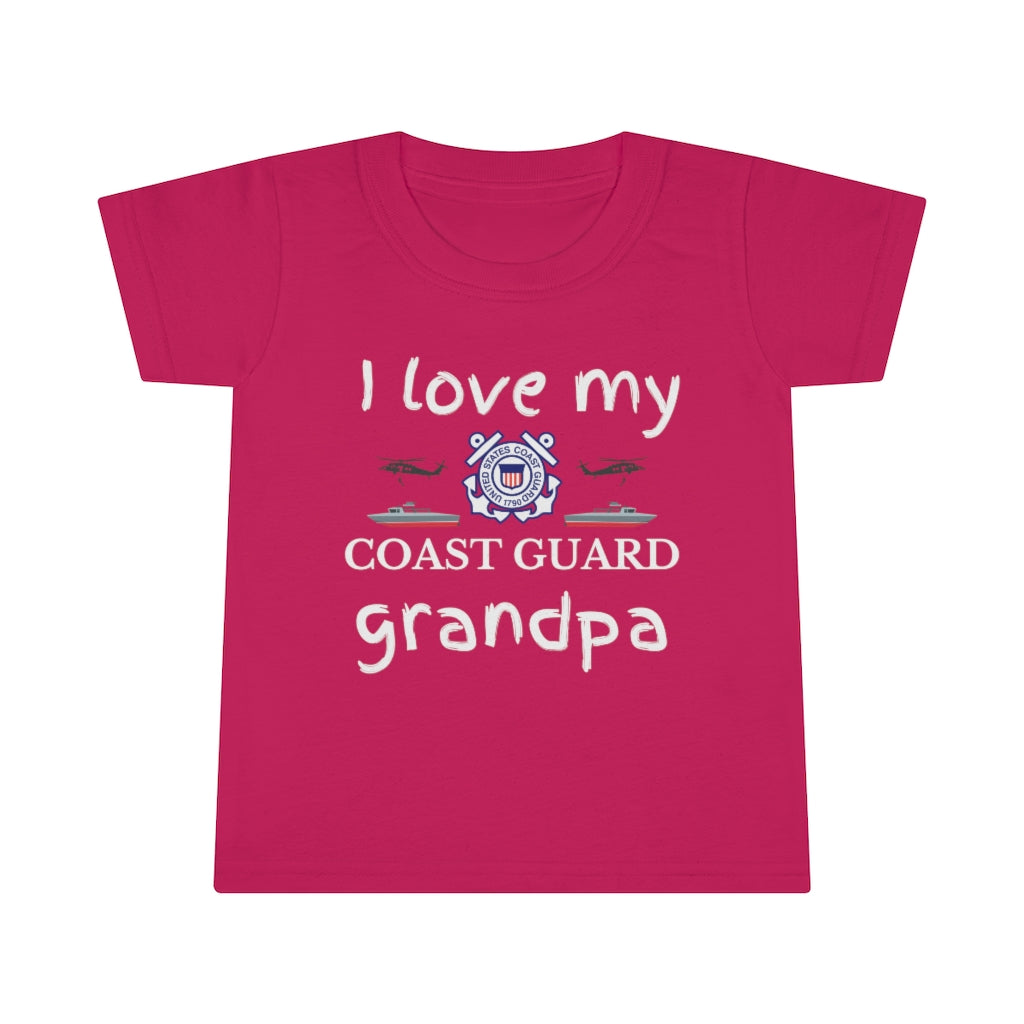 I Love My Coast Guard Grandpa - Toddler T-shirt