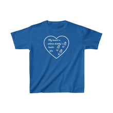 Load image into Gallery viewer, My heart is where daddy’s boots are - Kids Tee
