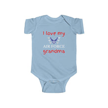 Load image into Gallery viewer, I Love My Air Force Grandma - Infant Bodysuit Onesie
