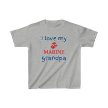 Load image into Gallery viewer, I Love My Marine Grandpa - Kids Tee
