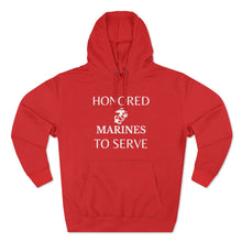 Load image into Gallery viewer, Honored to Serve - Marines - Unisex Premium Pullover Hoodie
