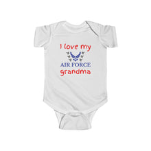 Load image into Gallery viewer, I Love My Air Force Grandma - Infant Bodysuit Onesie
