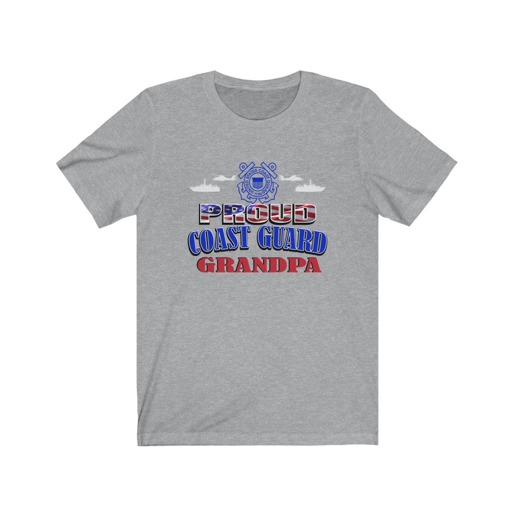 Proud Coast Guard Grandpa - Unisex Jersey Short Sleeve Tee