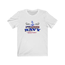 Load image into Gallery viewer, Proud Navy Mom - Unisex Jersey Short Sleeve Tee
